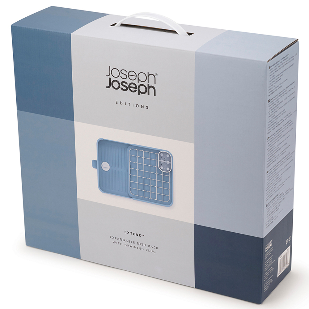 Сушилка для посуды раздвижная extend, синяя