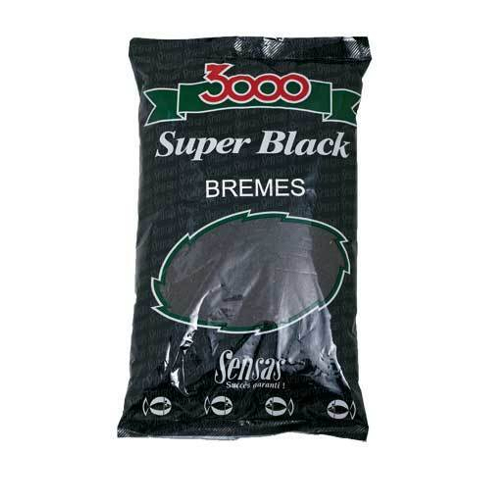 Прикормка Sensas 3000 Super BLACK Bremes 1кг