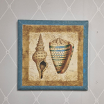 Панно "Ракушки" 40x5x40см Дерево, бумага