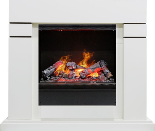 Каминокомплект Lindos - Алебастр с очагом Engine 56-600 LL