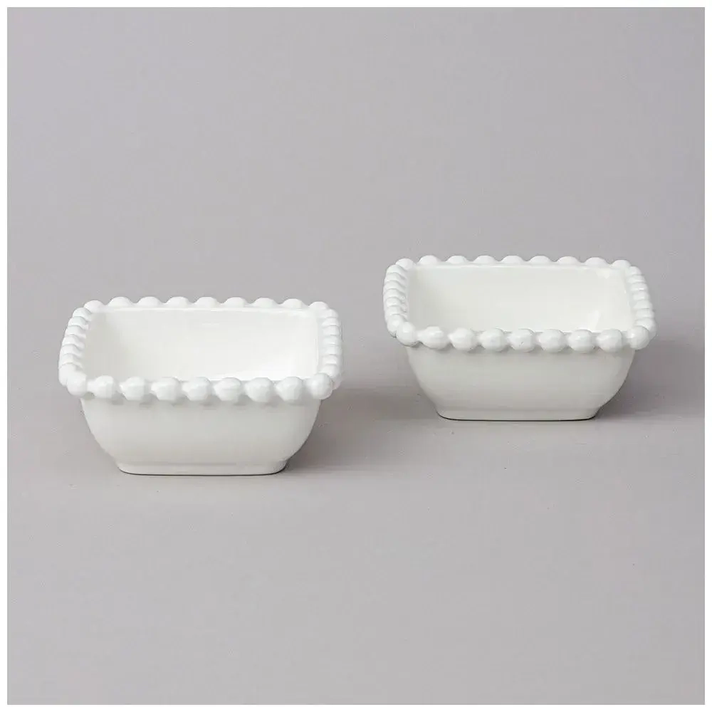 Набор салатников квадратных lefard pearl 2 шт. 10*4 см 120 мл