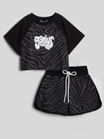 Костюм для девочки спортивный с шортами