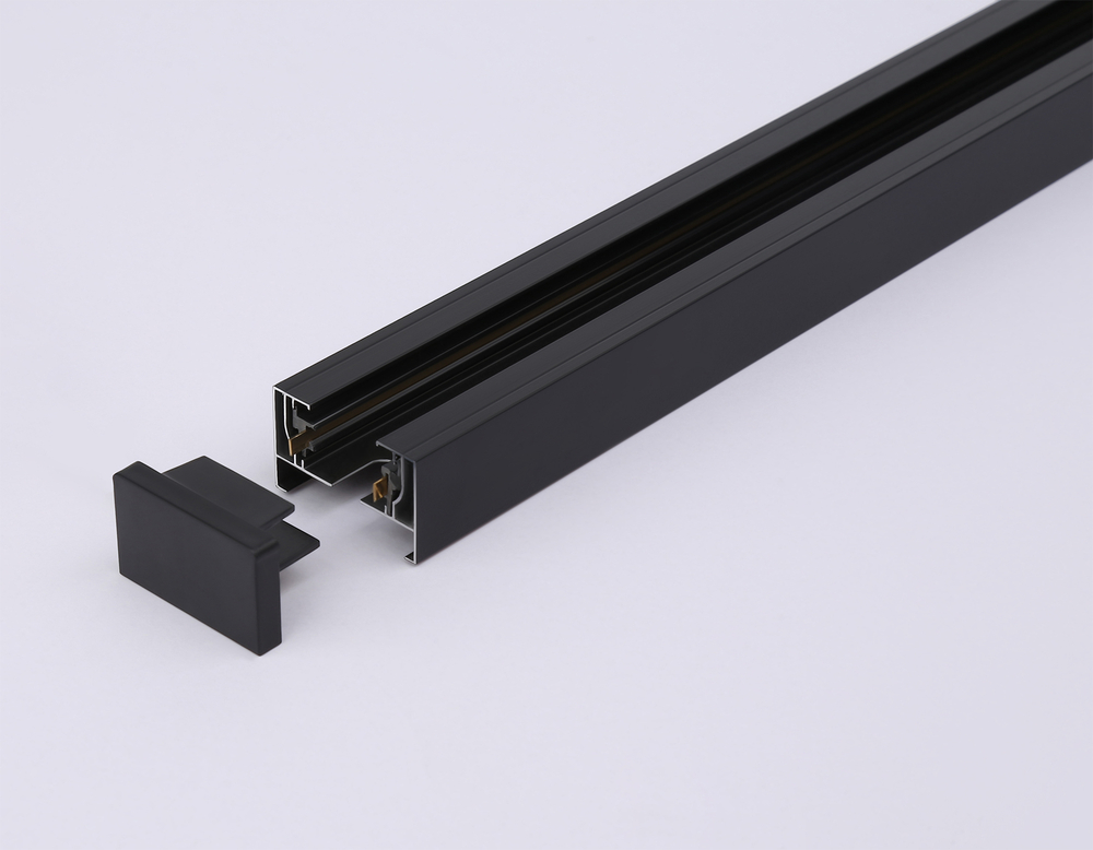 Шинопровод накладной однофазный Standard 220V GL7106 BK черный 3000*32.5*19.8 (ввод питания, 1 заглушка, крепление в комплекте)