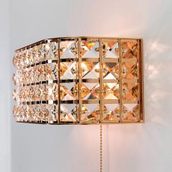 Citilux Портал CL324402 Бра хрустальное с выключателем Золото