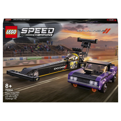 LEGO Speed Champions: Mopar Dodge//SRT Top Fuel Dragster and 1970 Dodge Challenger T/A 76904 — Mopar Dodge//SRT Top Fuel Dragster and 1970 Dodge Challenger T/A — Лего Спид чампионс Чемпионы скорости