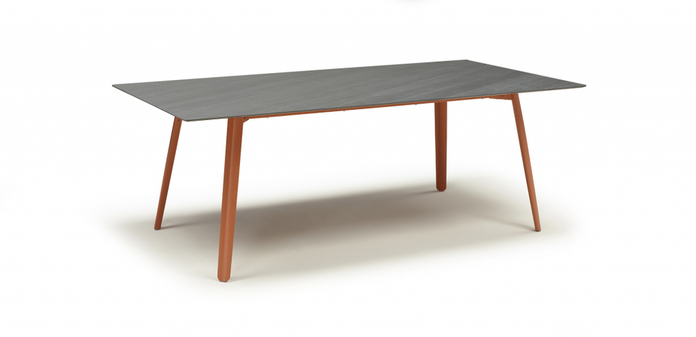 Стол ламинированный раздвижной Scab Design Squid Extendable, терракотовый, сланец