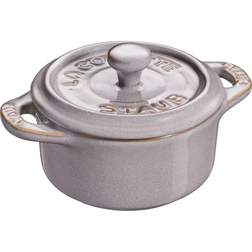 STAUB - Мини-кокотница 200мл 10см серый / артикул   40511-998-0  / GTIN 4009839376993