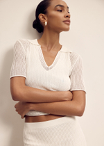 Джемпер-поло MILA, молочный