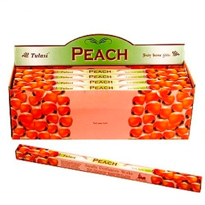 Tulasi Peach четырехгранник Благовоние Персик