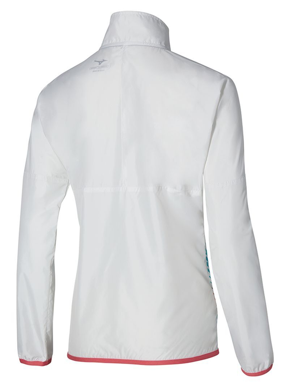 Женская теннисная куртка Mizuno Printed Jacket - white/fierry coral