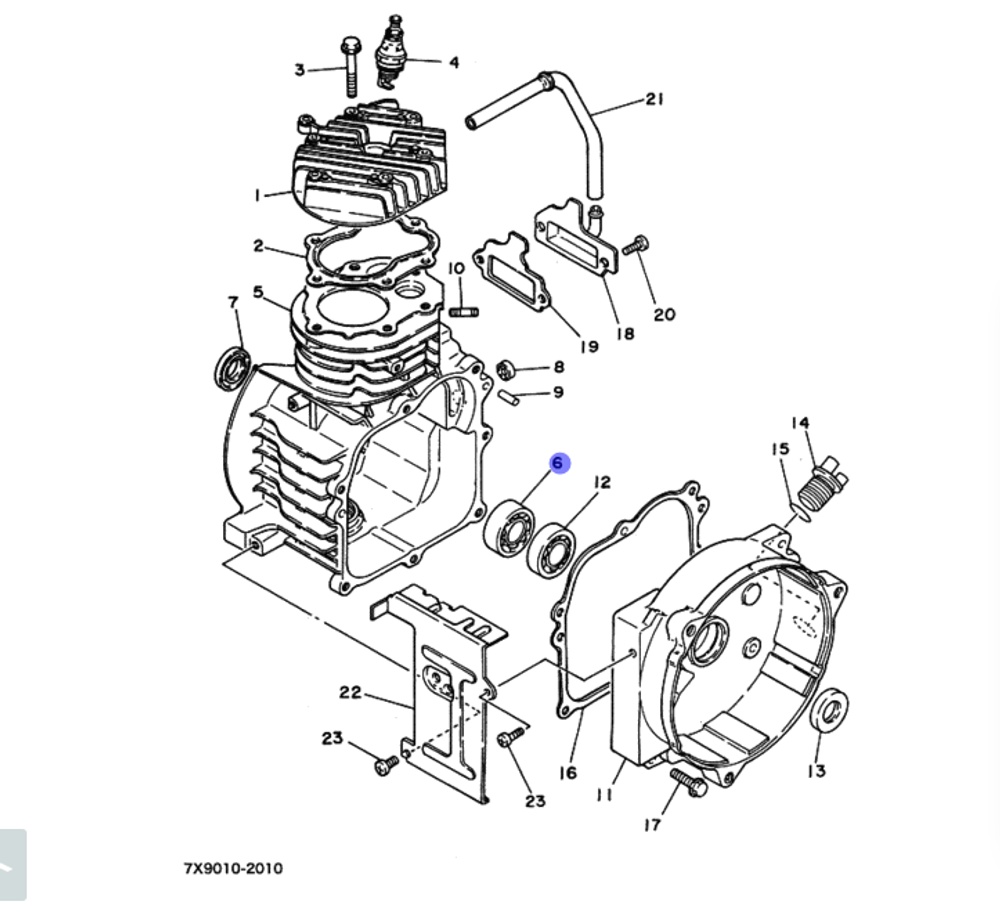 Подшипник колен.вала Yamaha 933062032700