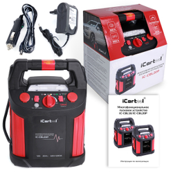 Пусковое устройство с компрессором 12В, 20 000 мАч, 600/1200А iCartool IC-CBL20P