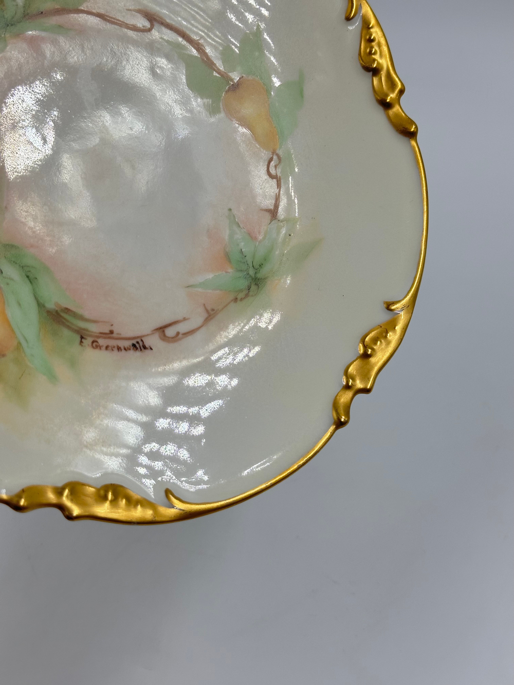 Декоративная тарелка «Груши» Jean Pouyat Limoges