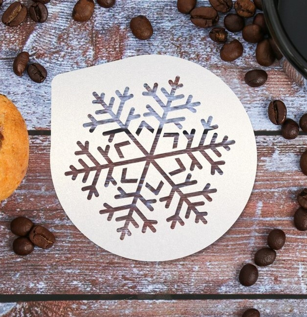 Трафарет для выпечки и айсинга «Снежинка», 9.5 × 8.5 см