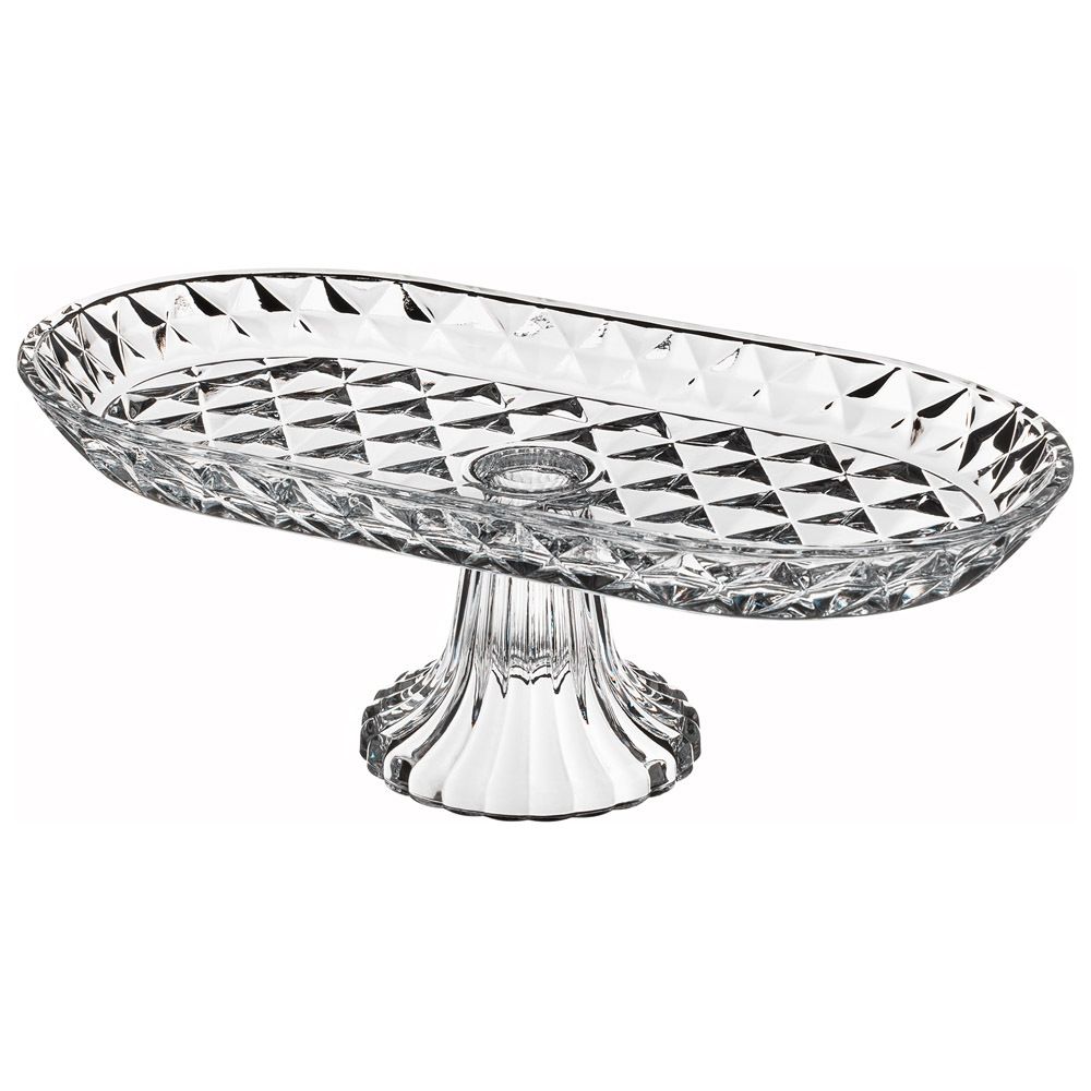 БЛЮДО НА НОЖКЕ ОВАЛЬНОЕ 33Х16Х12 СМ