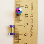 Тоннель для пирсинга ушей 3 мм диаметр. Медицинская сталь, цветное анодирование. 1 пару