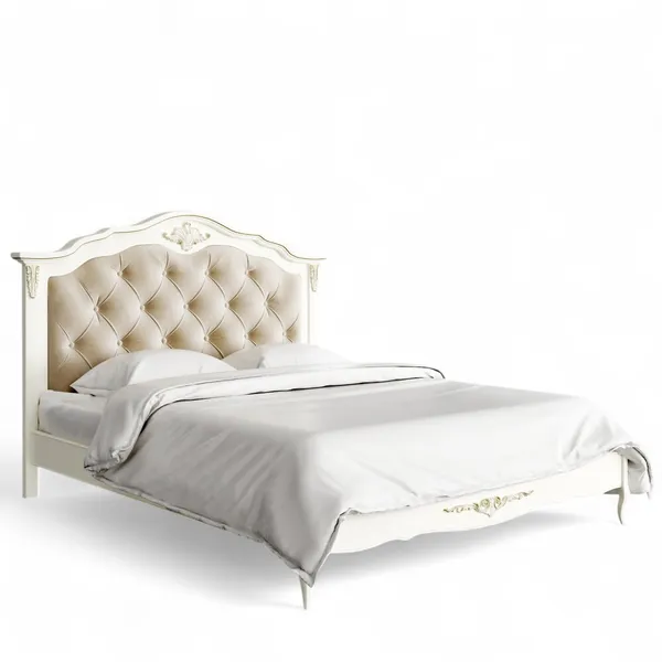 Кровать с мягким изголовьем 160*200