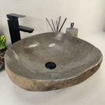 Раковина из речного камня RS-65259 48*45*15 0862