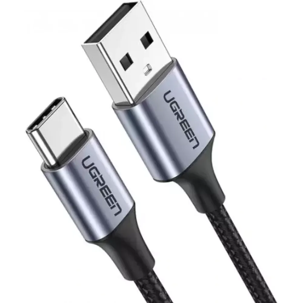 Кабель UGREEN US177 USB-A to Micro USB + USB Type-C Cable 1m (Black)
