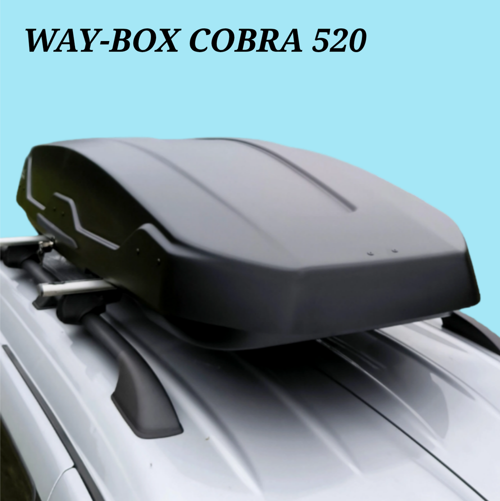 Автобокс Way box Cobra 520 черный. Размер 215*85*40 см.