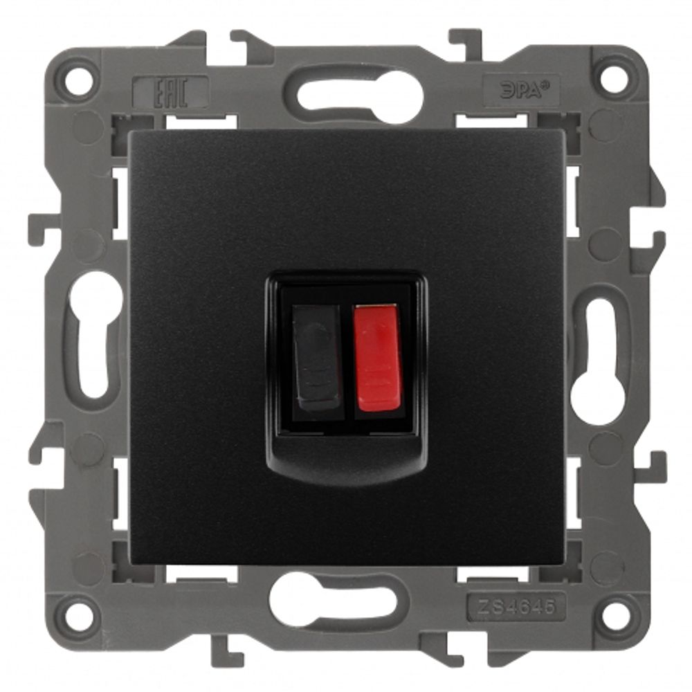 14-3111-05 ЭРА Розетка аудио, IP20, Эра Elegance, антрацит