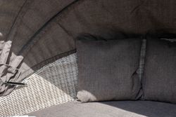 "Стильяно" плетеная кровать круглая, цвет бежевый