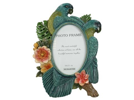 Фоторамка "Попугаи" 18х2х27см Поликерамика,стекло