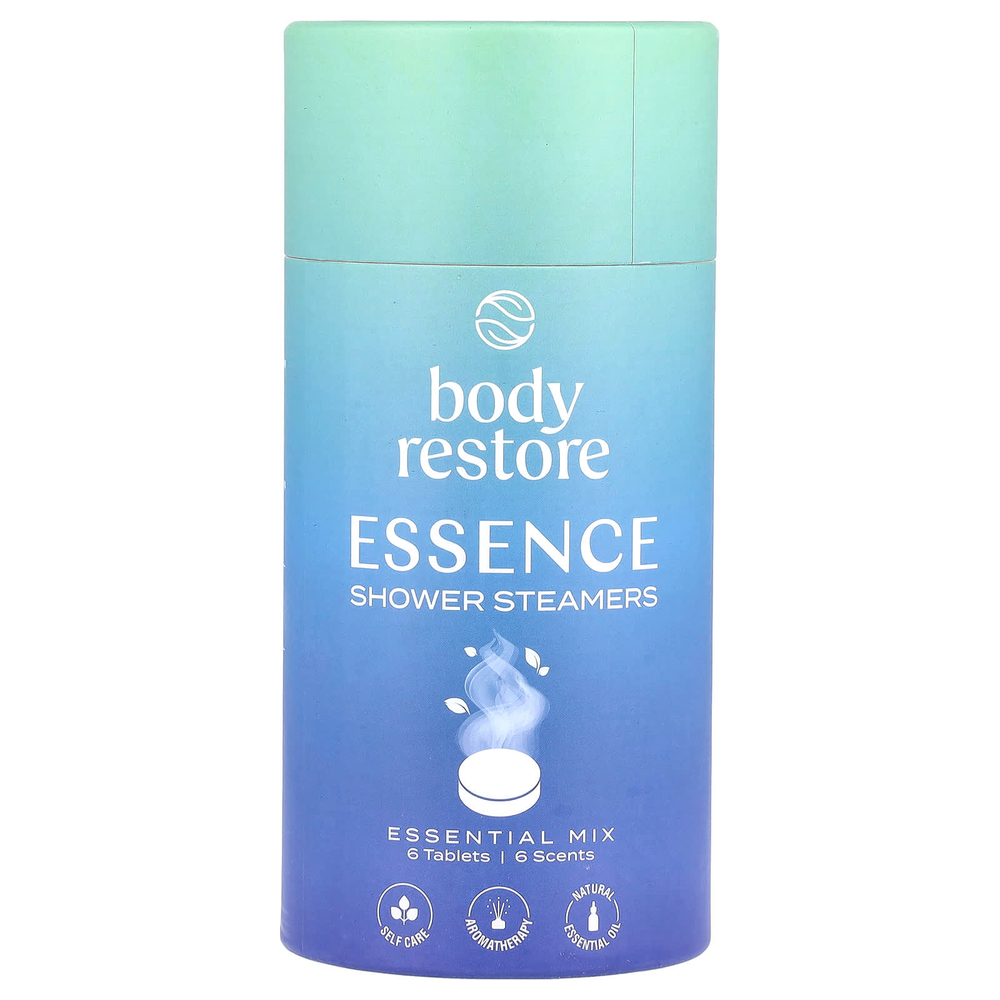 Body Restore, Пароварки для душа Essence, смесь Essential, 6 таблеток, 5,3 унции