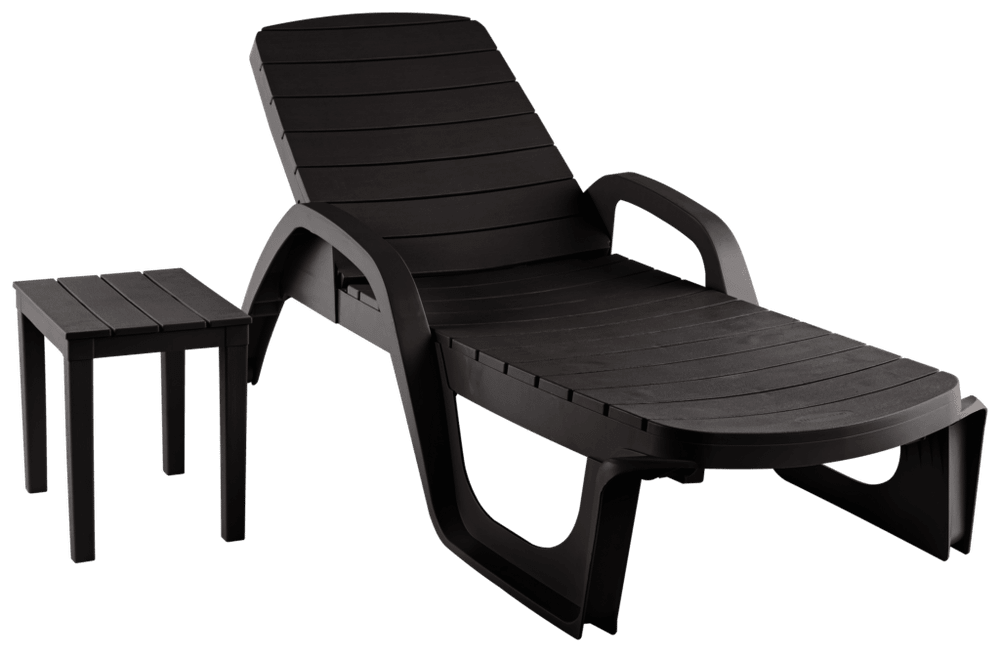 Лежак Прованс арт.3730-МТ003, пластик (шоколад)