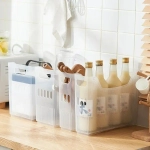 Органайзер для хранения «ИДЕАДОМА», цвет матовый прозрачный, на колёсах 33.6*13.7*25.2см (Лейбл Селфи)