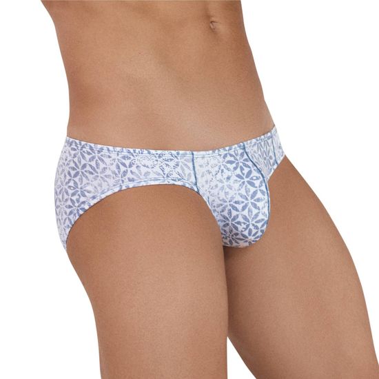 Мужские трусы слипы белые с принтом Clever GLORIOUS BRIEF 114001