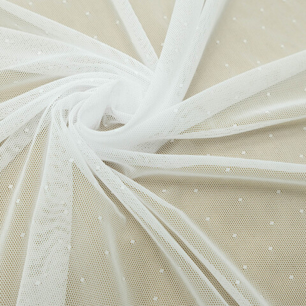 Сетка эластичная БЕЛЫЙ "МУШКА" (крупный шаг), Турция