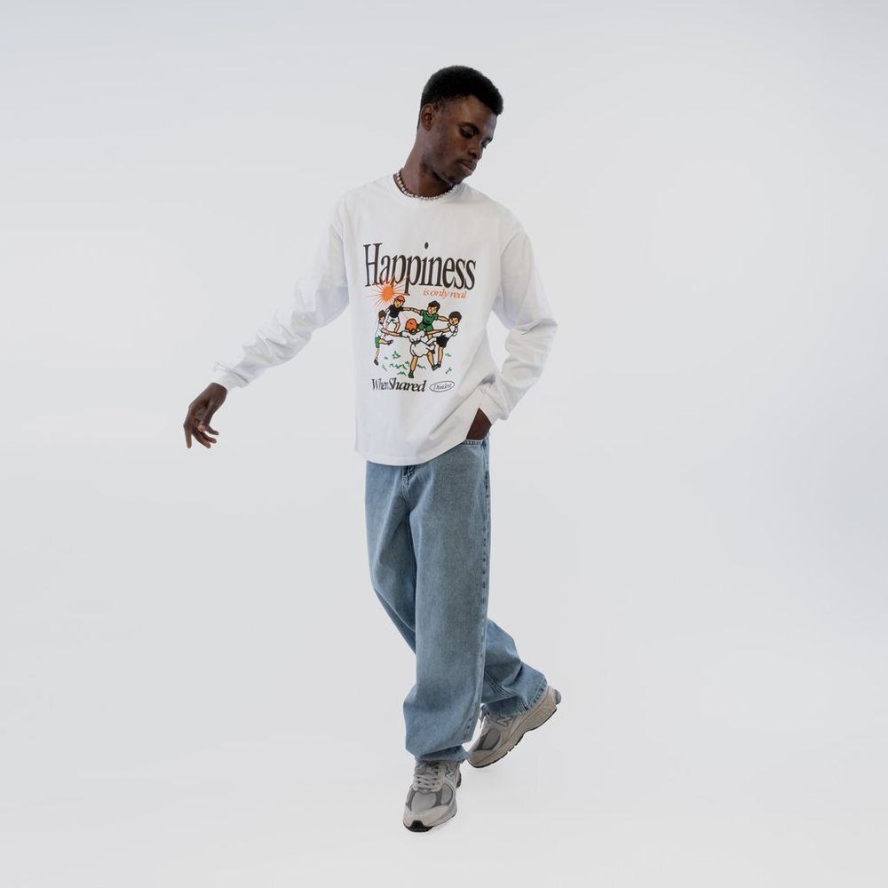 Лонгслив Dissident Supertramp белый