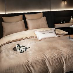 Комплект постельного белья Сатин-Жаккард Тессоро «Нежный мох»