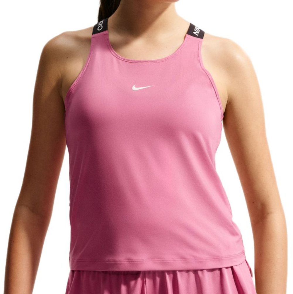 Футболка для девочки Nike Kids Pro Sleeveless - peony/black/white