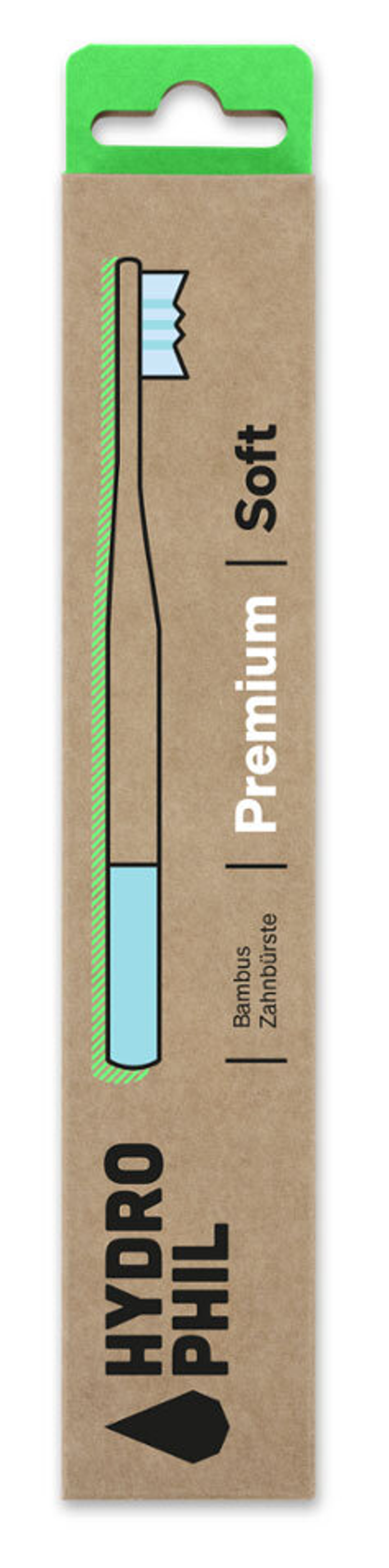 Гидрофильная бамбуковая зубная щетка премиум-класса с мягкой поверхностью