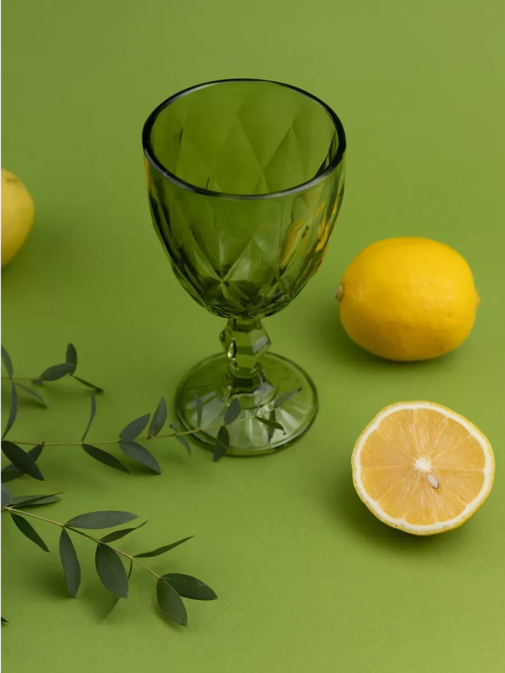 Набор фужеров для вина, 330 мл, 6 шт. зеленый