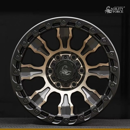 Диск колёсный литой AGILITY FORCE A728 R20 9,0 ЕТ 0 Matte Black W Mac Face / Dark Tint