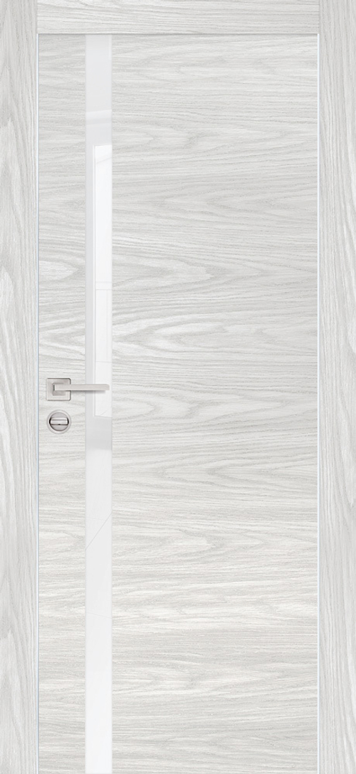 Дверь PX-8 AL кромка с 2-х ст. / Цвет Дуб скай бежевый / белоснежный лакобель / Двери PROFILO PORTE