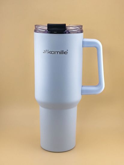 Термокружка 1,2 л. из нержавеющей стали Kamille KM 2174 с трубочкой