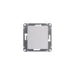 GLOSSA 1-клавишный ВЫКЛЮЧАТЕЛЬ КНОПОЧНЫЙ, сх.1, 10А, механизм, БЕЛЫЙ