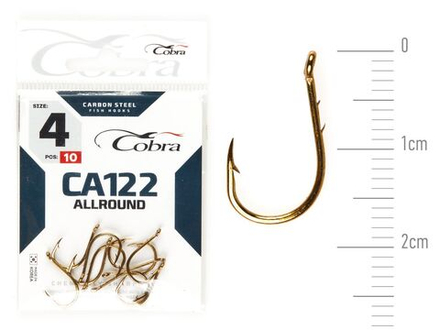 Крючки Cobra Allround OKIAMI сер. CA122 разм. 004 10шт.