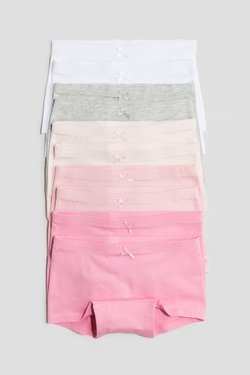 H&M Набор из десяти пар трусиков, светло-розовый