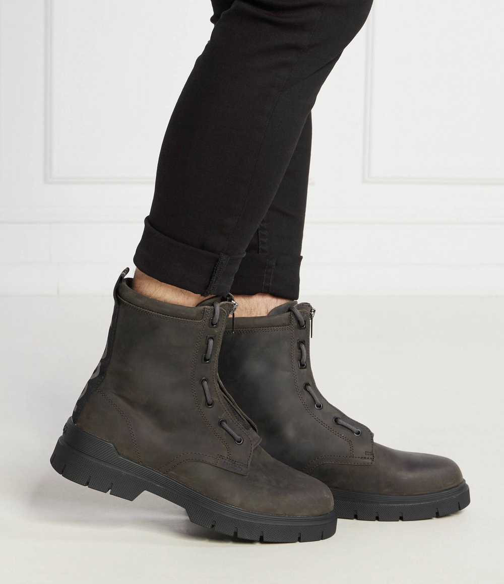 Кожаные трапперы ryan HUGO - хаки(50503872)