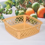 Сухарница пластиковая «Астория» 26*26*8,5см, облепиха