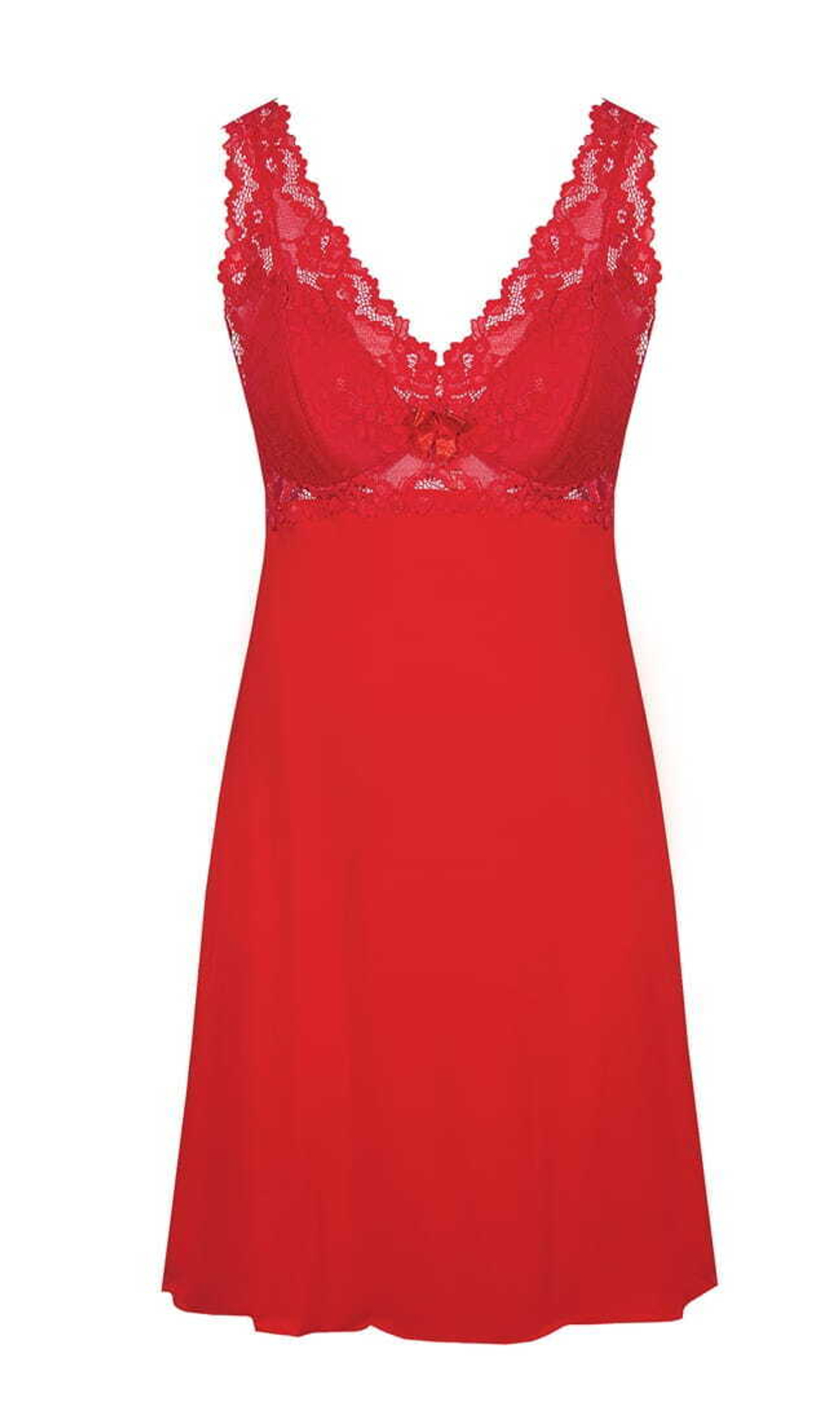 Соблазнительная сорочка Bona с кружевным лифом (Размер: XXXL) (Цвет: черный)