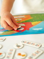 Слоговые домики (мини), магнитная игра