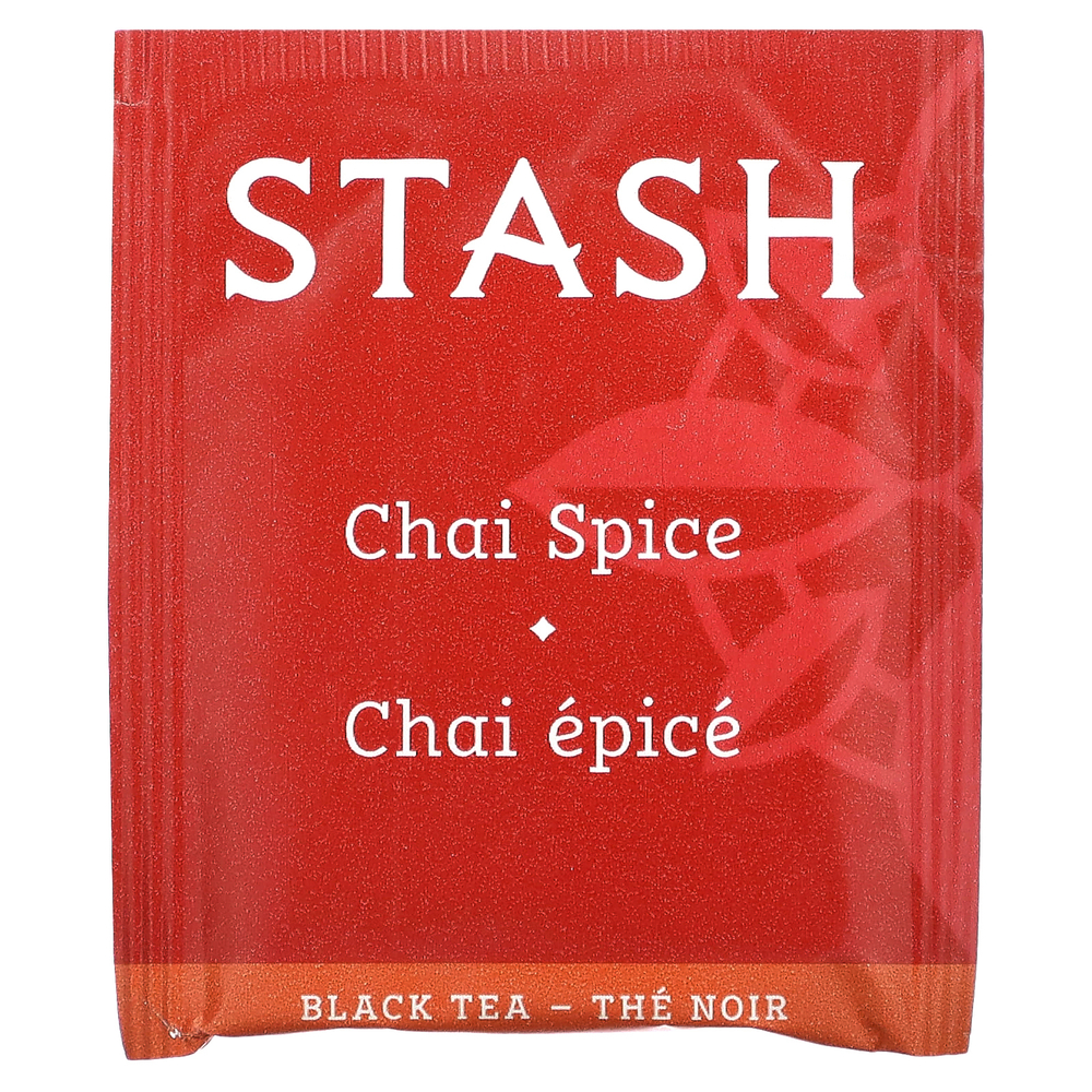 Stash Tea, Black Tea, согревающие специи для чая, 20 чайных пакетиков, 38 г (1,3 унции)