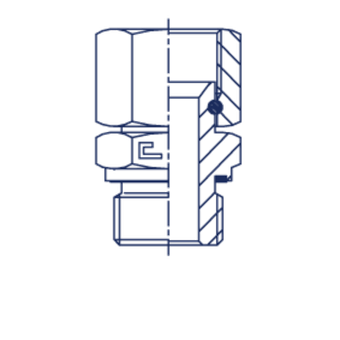 Штуцер FNE JIC 1.7/8 - BSP 1.1/4