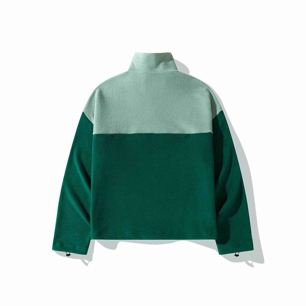 Купить Толстовка Ymkashix Анорак Split Half фисташковая/зеленая Толстовка Ymkashix Анорак Split Half фисташковая/зеленая